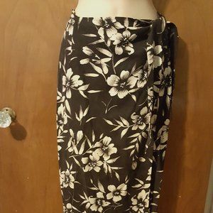Ann Taylor silk wrap skirt